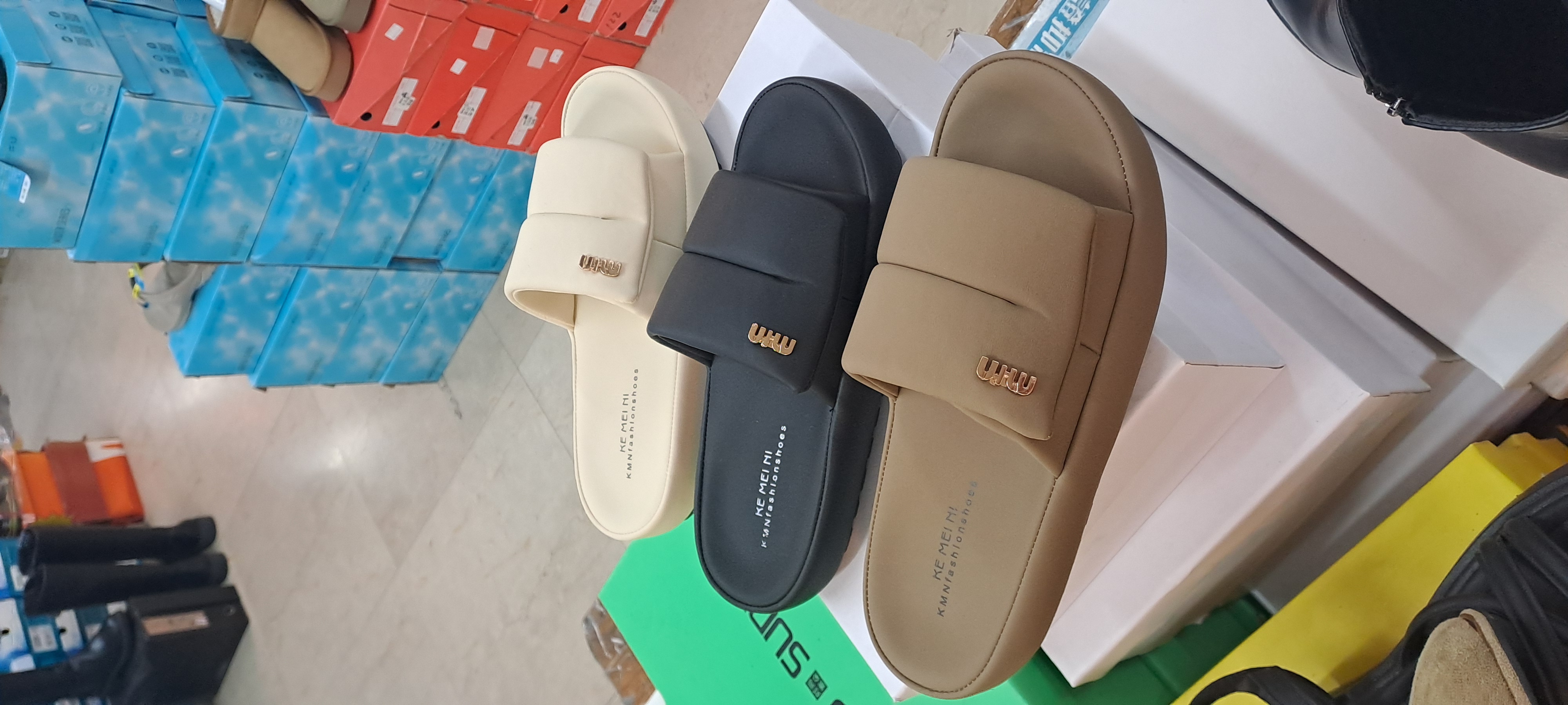 女鞋 魔鬼氈可以調 大小 流行時髦 拖鞋 05_667_7