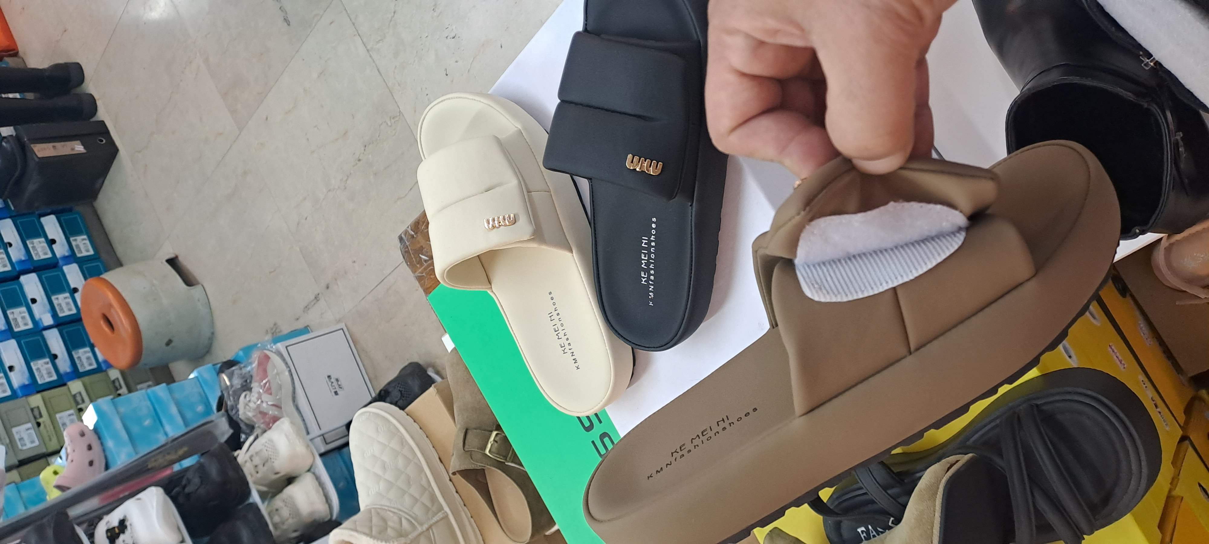 女鞋 魔鬼氈可以調 大小 流行時髦 拖鞋 05_667_7 5