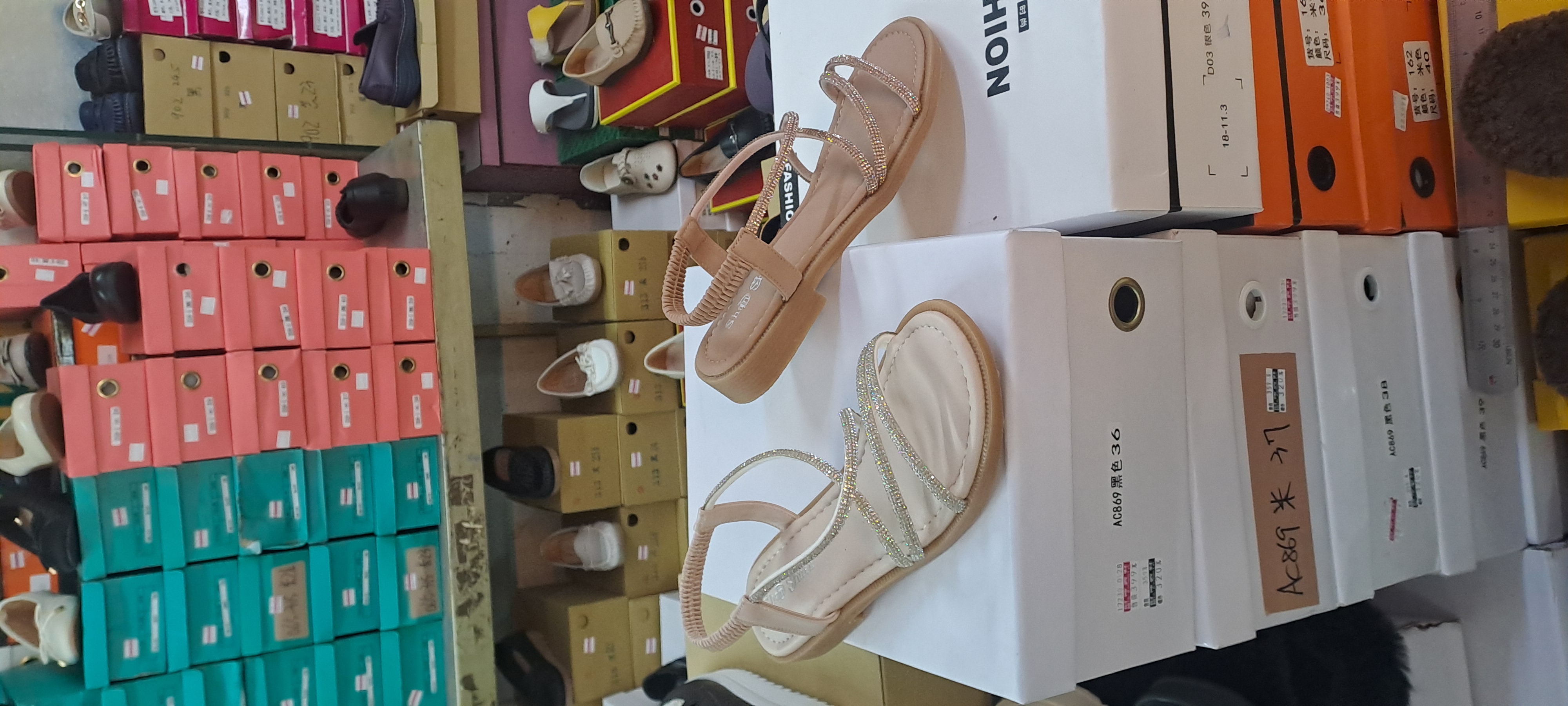 女鞋 鑲鑽 鬆緊涼鞋台灣製造橡膠底台止滑性好 09_7817 6