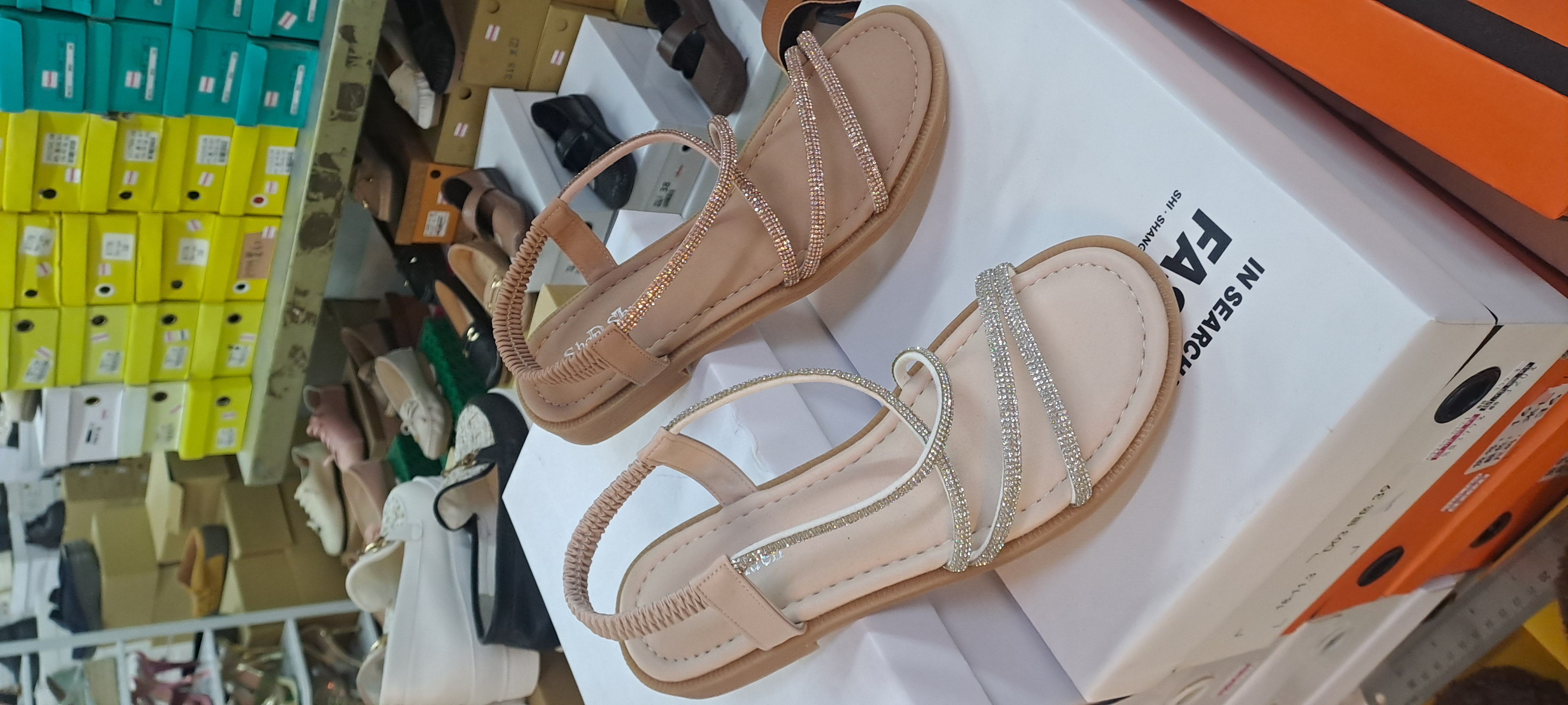 女鞋 鑲鑽 鬆緊涼鞋台灣製造橡膠底台止滑性好 09_7817 3