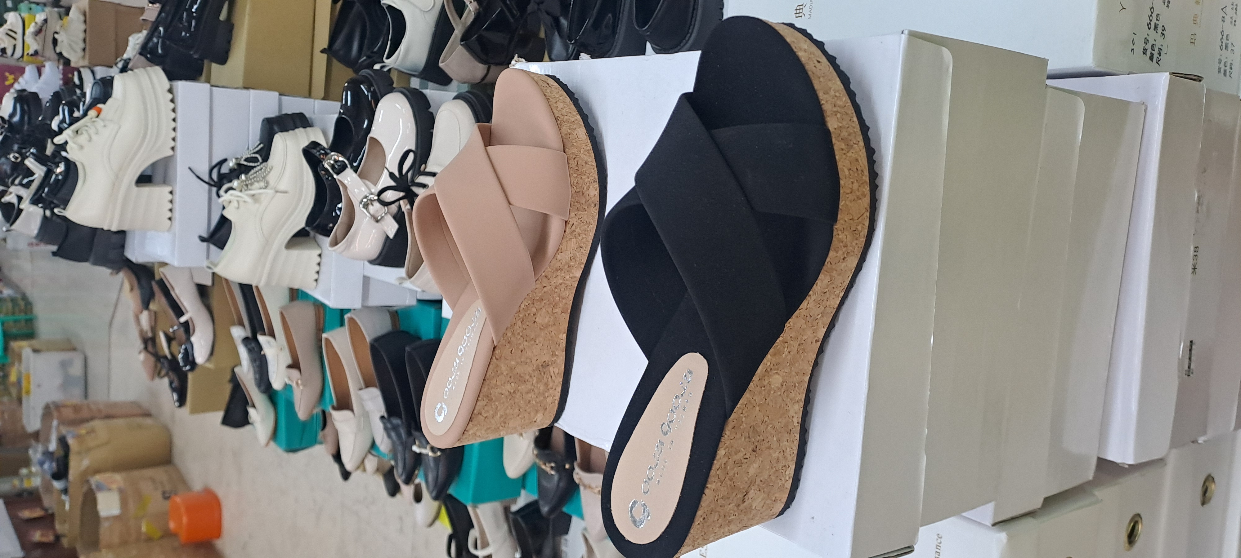 春夏新款女鞋台灣製造跟高八公分 交叉拖鞋 09_330 2