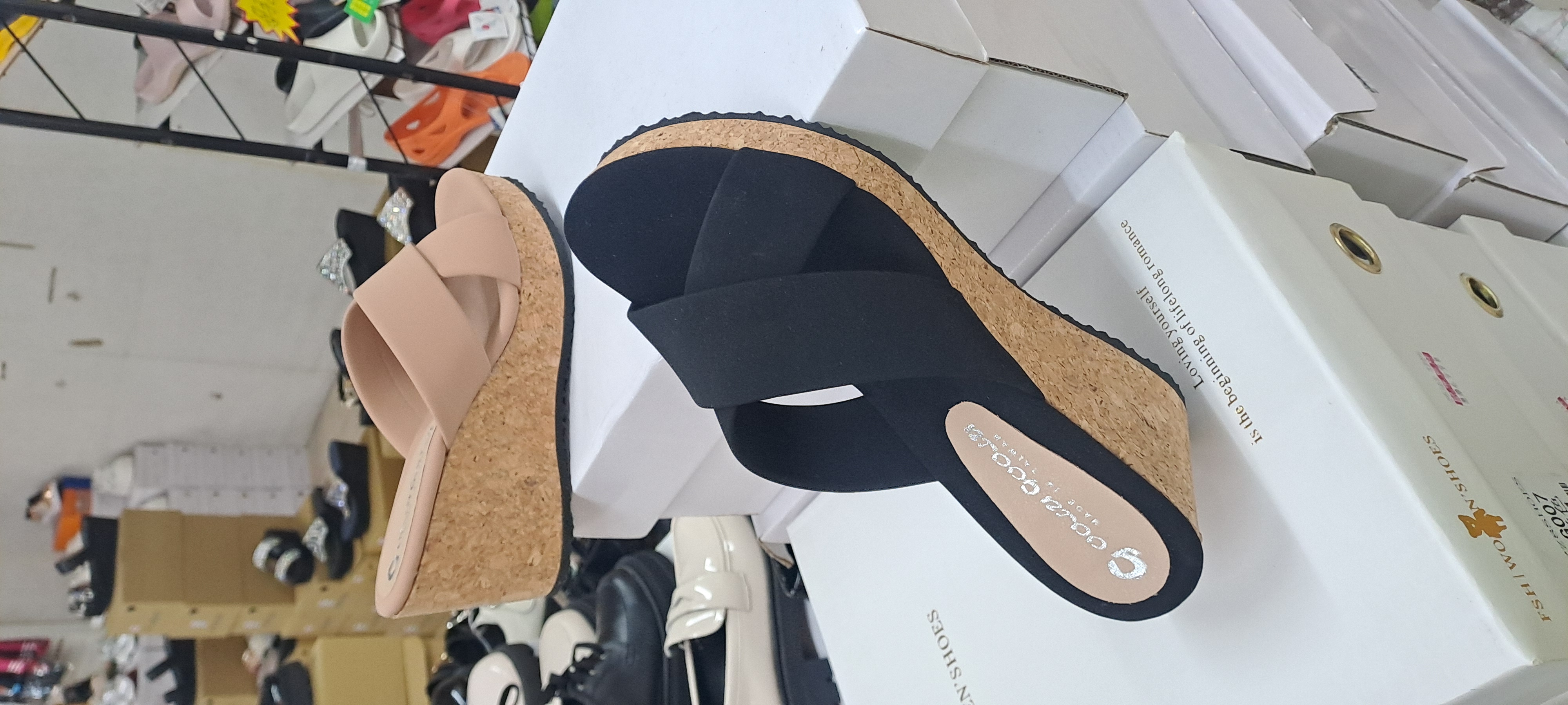 春夏新款女鞋台灣製造跟高八公分 交叉拖鞋 09_330 4