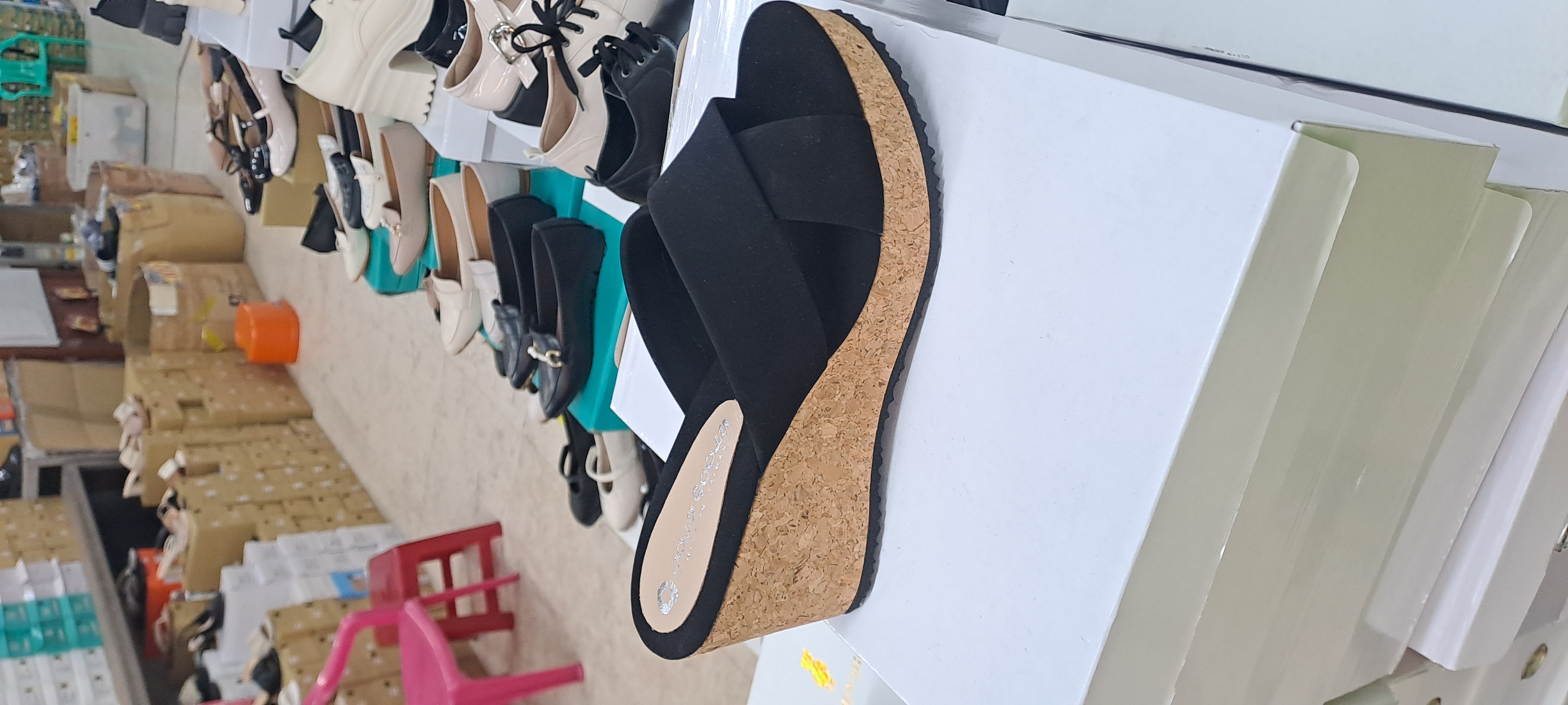 春夏新款女鞋台灣製造跟高八公分 交叉拖鞋 09_330 8